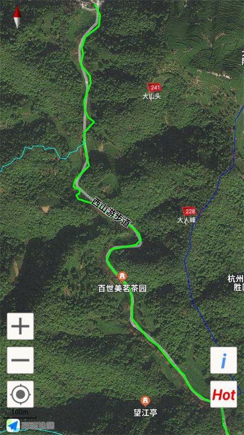 杭州登山地图