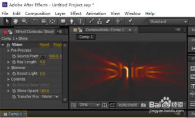trapcode shine(ae扫光插件)