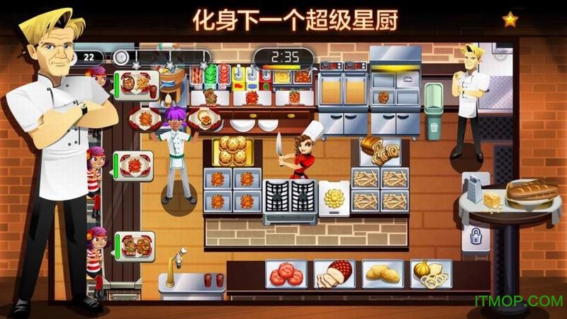 美女餐厅无限金币版Cooking Dash 2016