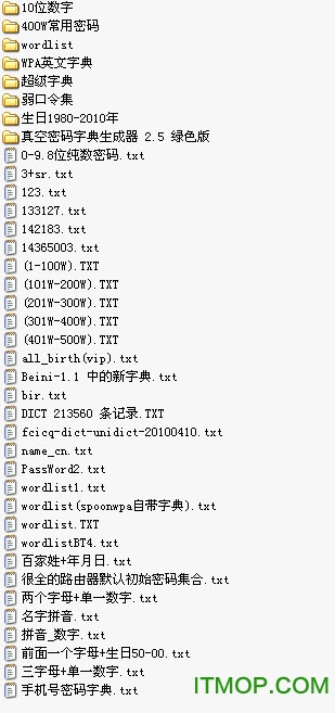 超大的wpa2破解字典