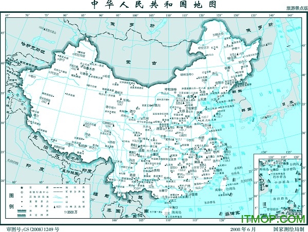 中国地图30亿像素超大超清版
