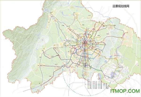 2030成都地铁规划图运营图