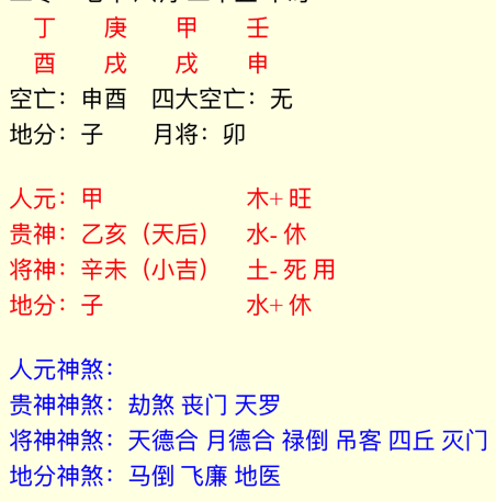 南方金口诀排盘软件