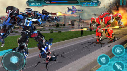 空中机器人战斗机游戏