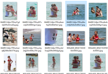 霉霉抖森海边热吻图