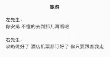 朋友圈左先生右先生对话表情素材