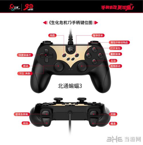 生化危机7手柄操作说明 北通手柄默认键位一览