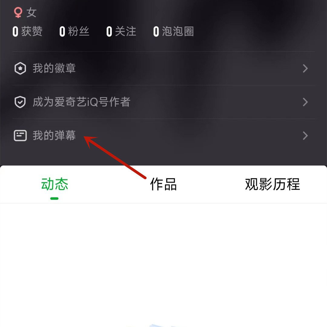 爱奇艺如何看自己发了多少弹幕 发送弹幕数查询步骤攻略