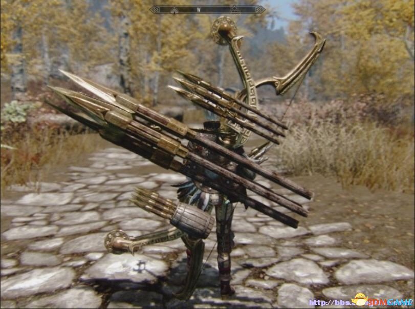 上古卷轴5 武器MOD 异常霸气的攻城长弓MOD下载