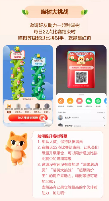 淘宝双十一如何给喵树 喵树快速升级步骤攻略