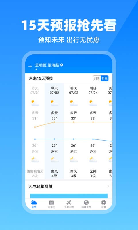 卫星云图天气预报app