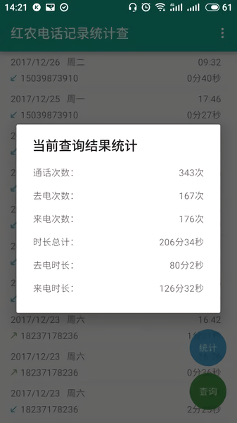 红农电话统计查下载