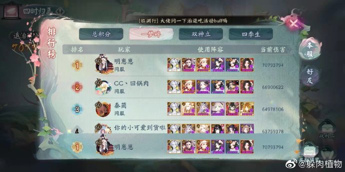 阴阳师季退治boss如何通关 一梦碎冲榜阵容搭配详情
