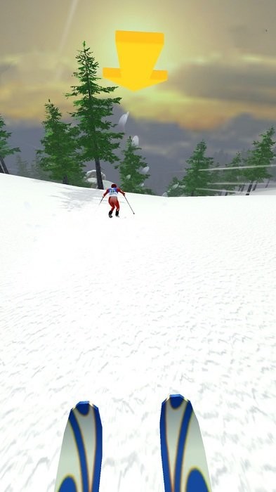 滑雪冲刺游戏