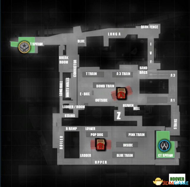 CSGO全地图中英文名字报点位地图地形详情一览