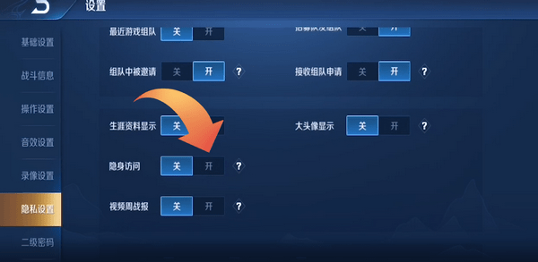 《王者荣耀》怎么隐藏访问记录？访问好友痕迹隐藏方法详解