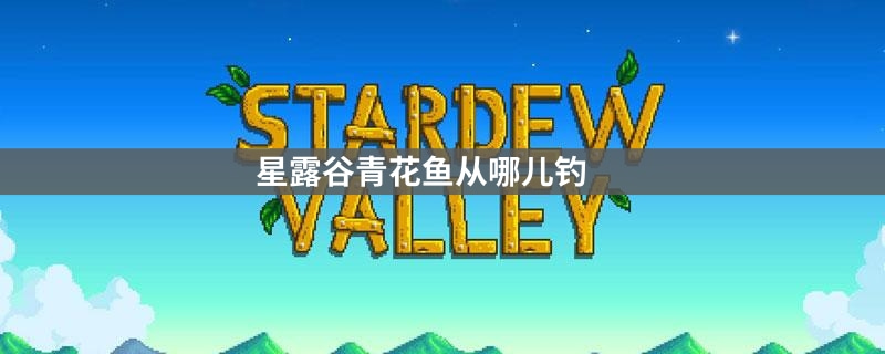 星露谷青花鱼在哪里钓得？