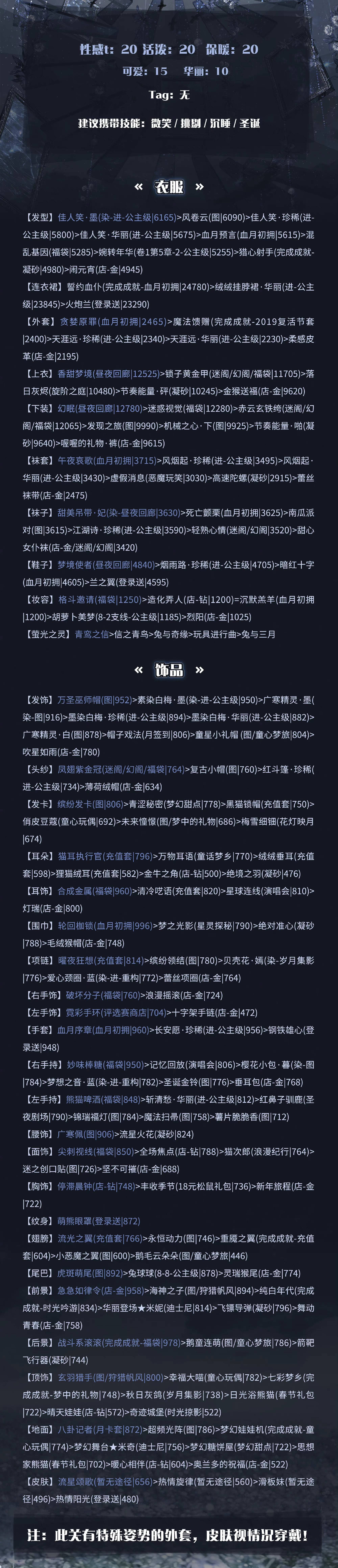 2022奇迹暖暖搭配竞技场怎么搭？搭配竞技场高分搭配推荐