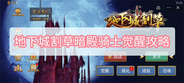 《地下城割草》暗殿骑士觉醒攻略