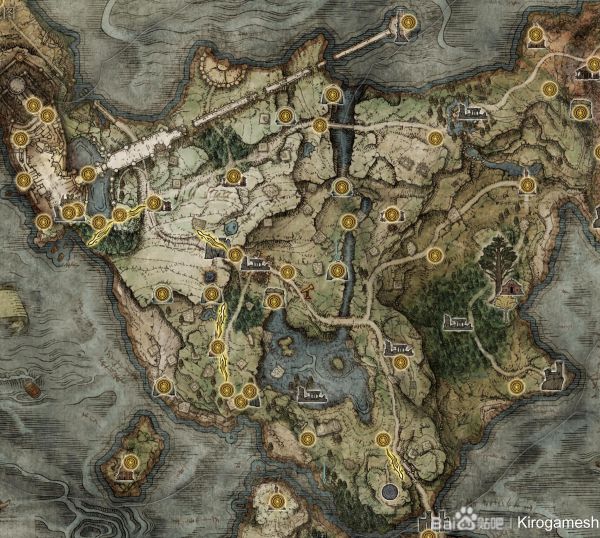 《艾尔登法环》全赐福点地图位置标注