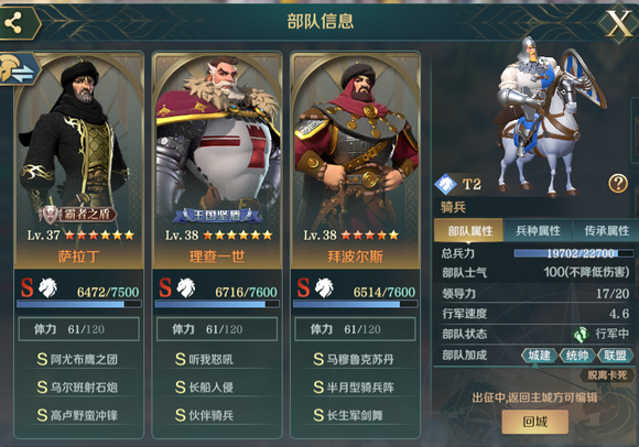 文明与征服萨拉丁阵容搭配攻略