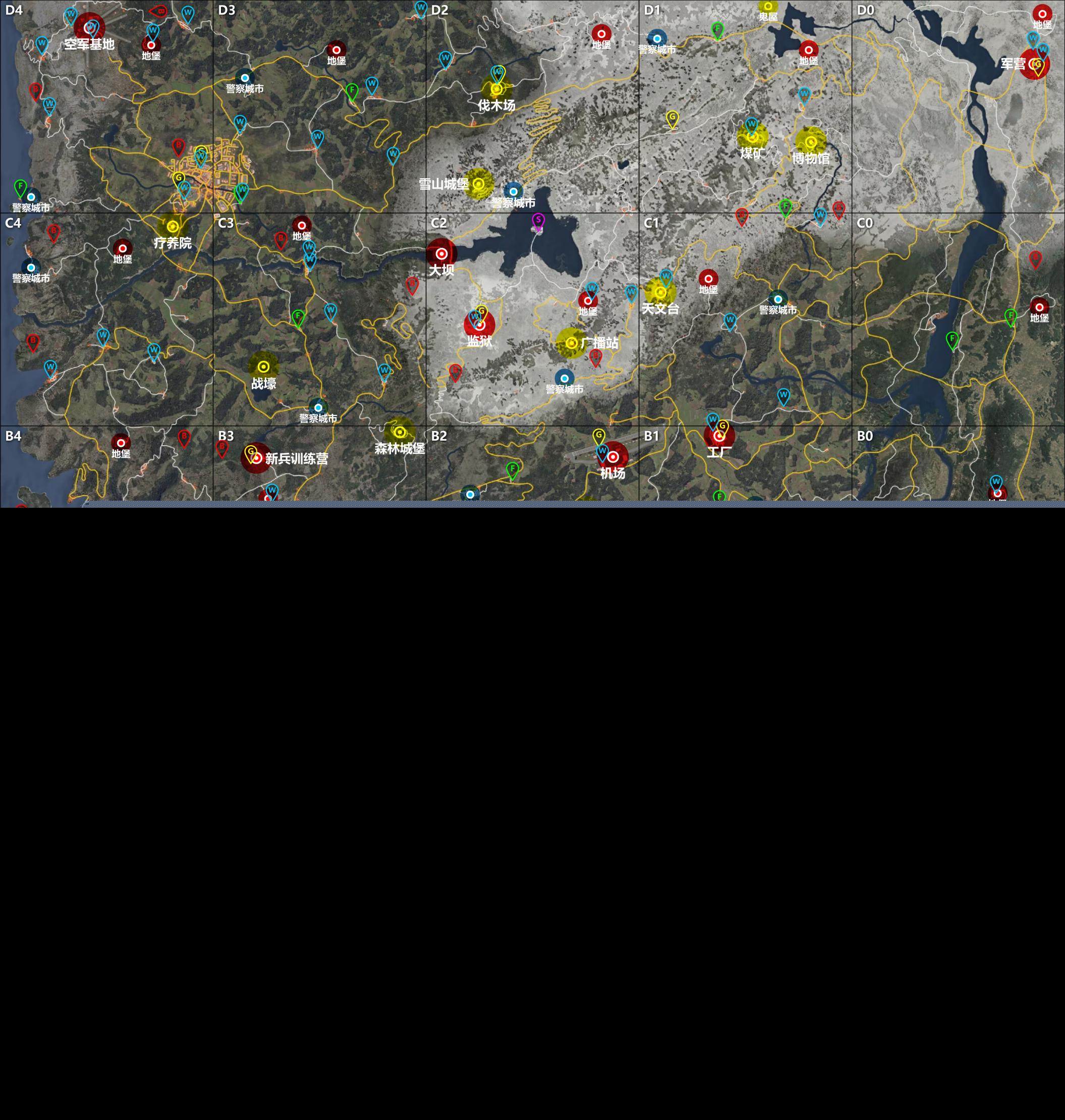 SCUM 0.7地图资源点汇总 0.7完整物资地图分享