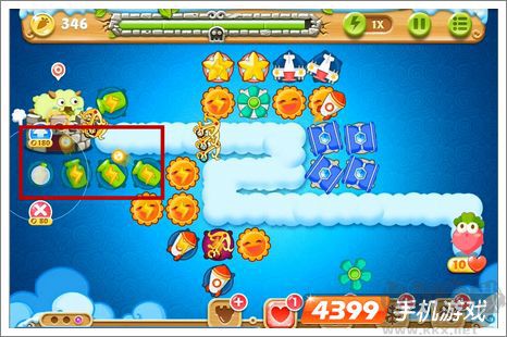保卫萝卜2第60关攻略,保卫萝卜2第60关攻略图解(三星+水晶金萝卜)