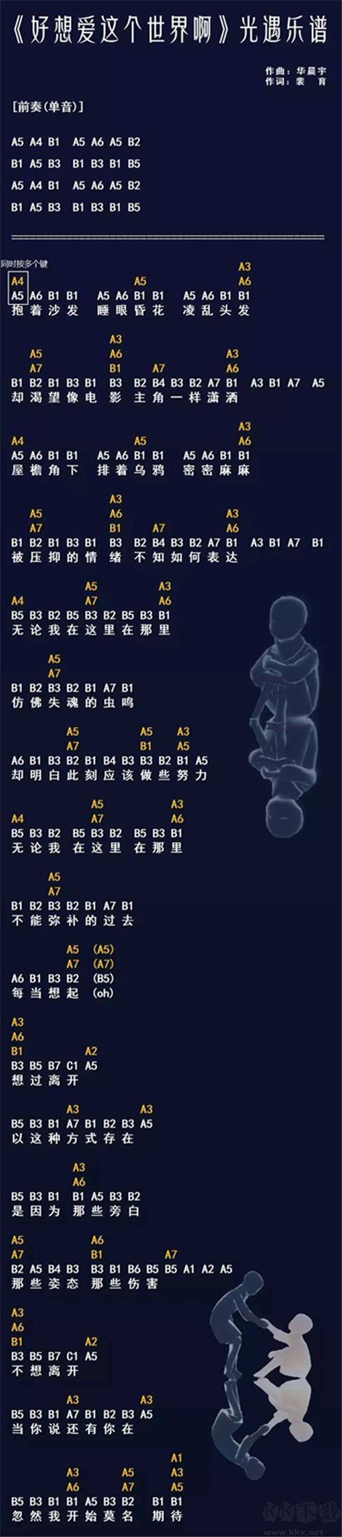 光遇琴谱简单版,25首简单唯美的光遇乐谱分享