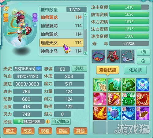 神武4电脑版宠物推荐 109等级应该携带哪些宝宝