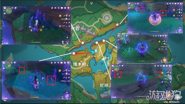 原神鸣草高效采集路线15分钟获取134个