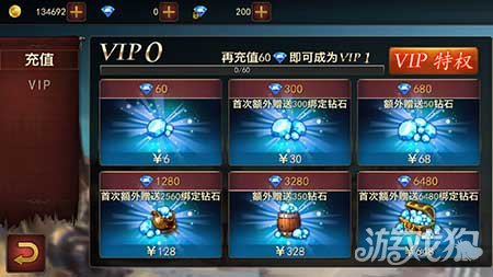 永恒手游VIP等级特权及价格详解
