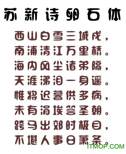 苏新诗卵石体