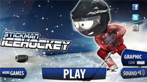 火柴人冰球(Stickman Ice Hockey)