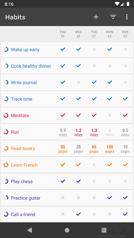Habit Tracker中文版